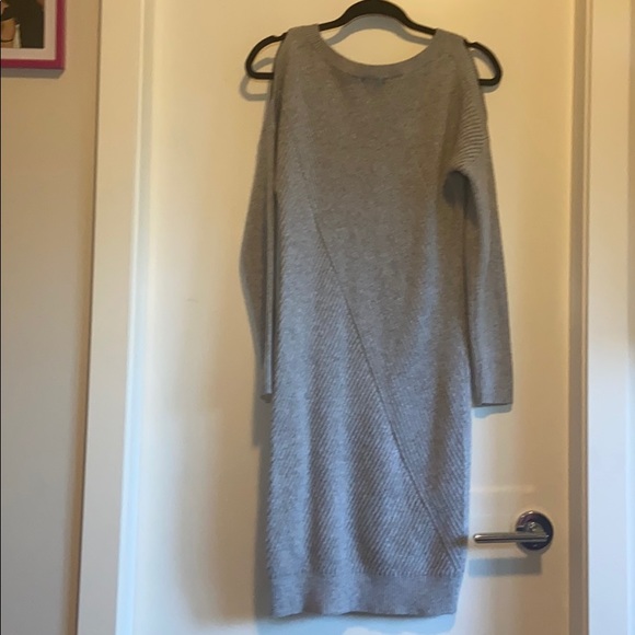 RW CO. Grey Sweater Cold Shoulder Dress - Picture 6 of 6